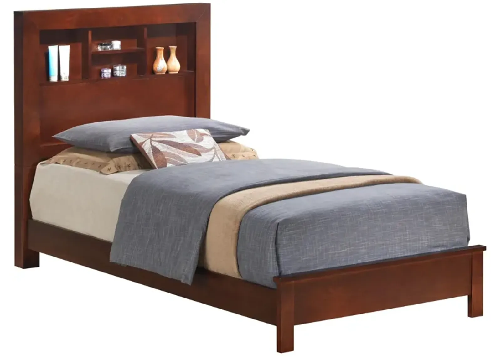 Burlington Bookcase Bed in Cherry by Glory Furniture