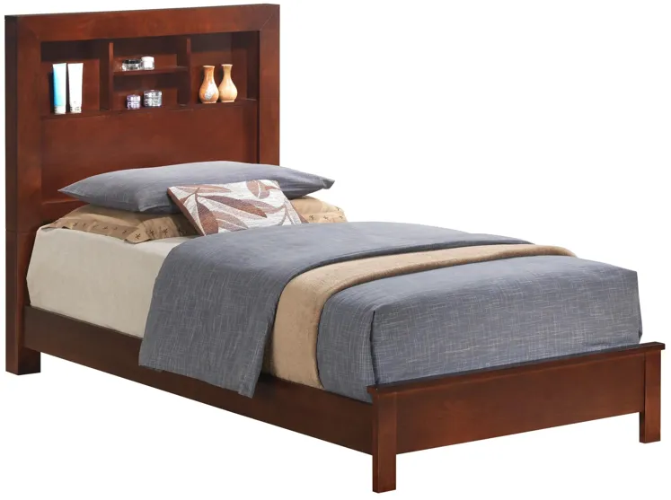 Burlington Bookcase Bed in Cherry by Glory Furniture