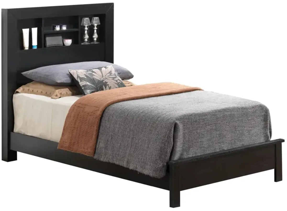 Burlington Bookcase Bed in Black by Glory Furniture