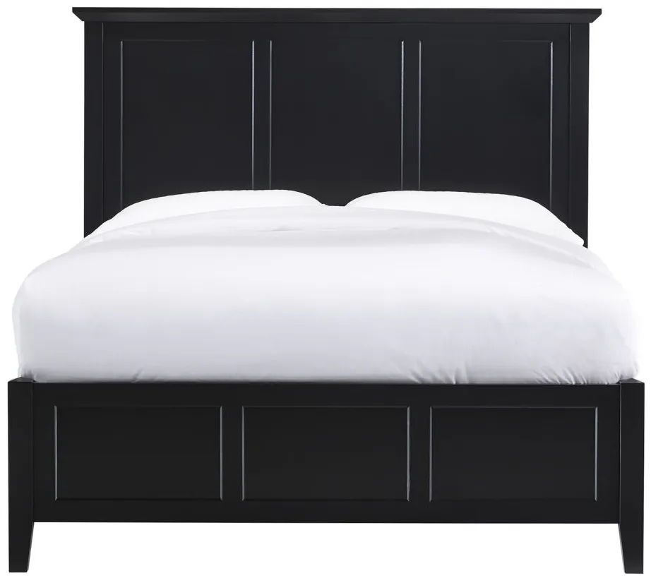 Tompkins Panel Bed in Black by Bellanest