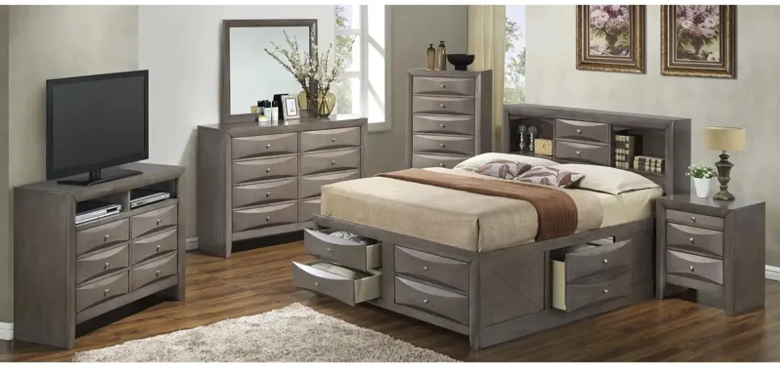 Marilla 4-pc. Captain's Bedroom Set