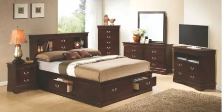 Rossie Captains Storage Bed in Cappuccino by Glory Furniture