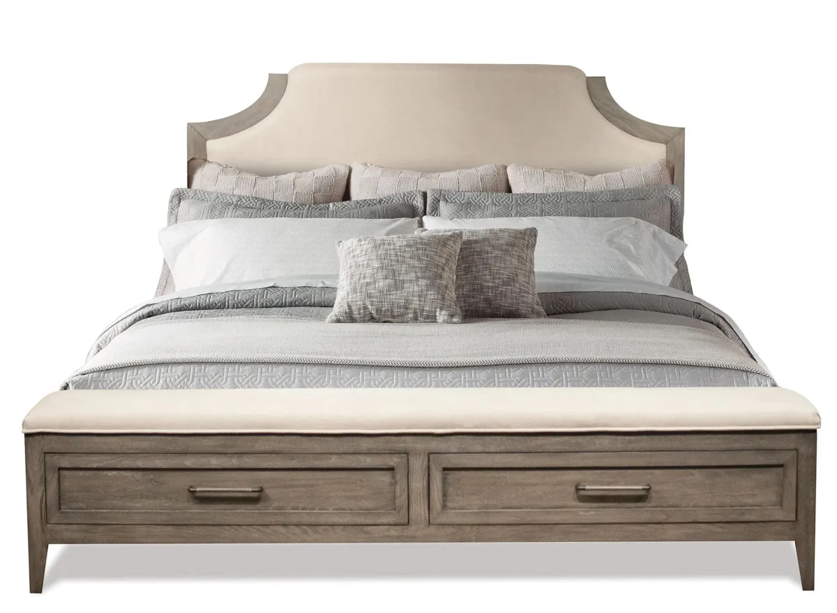 Vogue Storage Bed in Gray Wash by Riverside Furniture