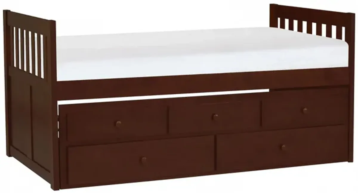 Shannon Captains Storage Trundle Bed