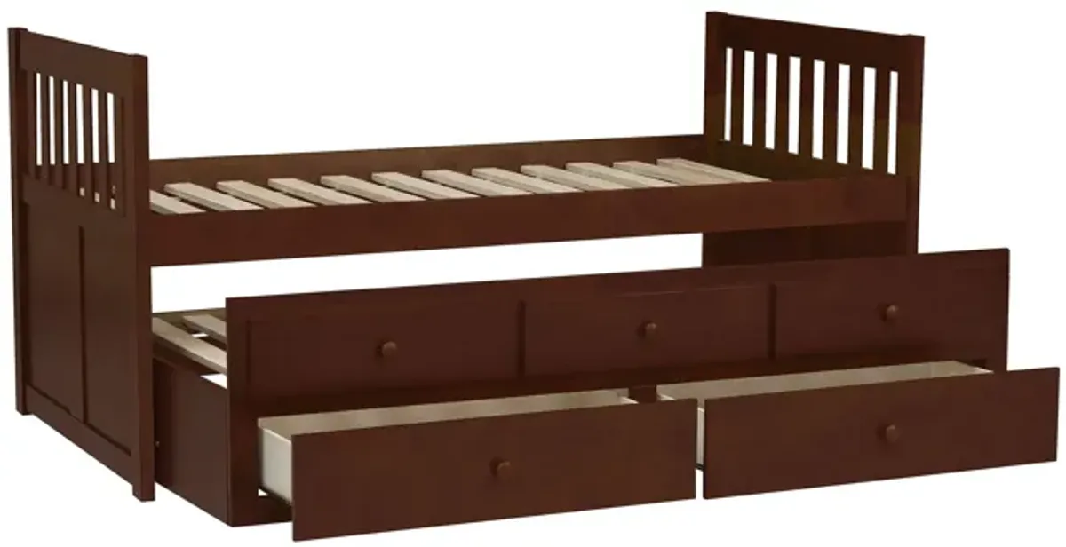 Shannon Captains Storage Trundle Bed