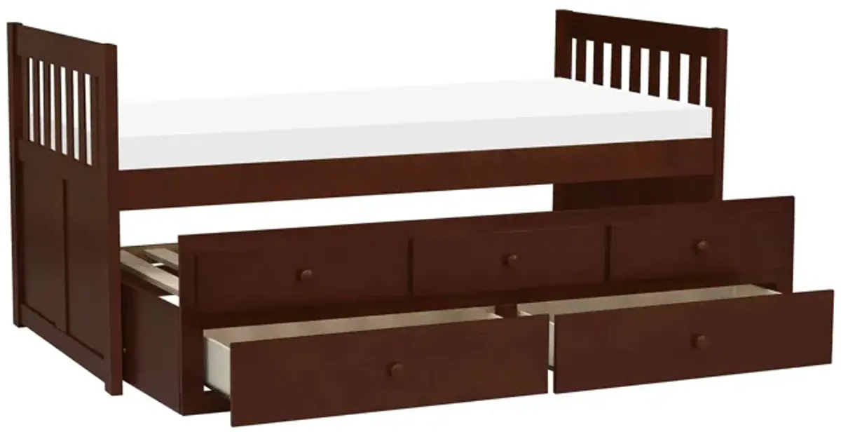 Shannon Captains Storage Trundle Bed