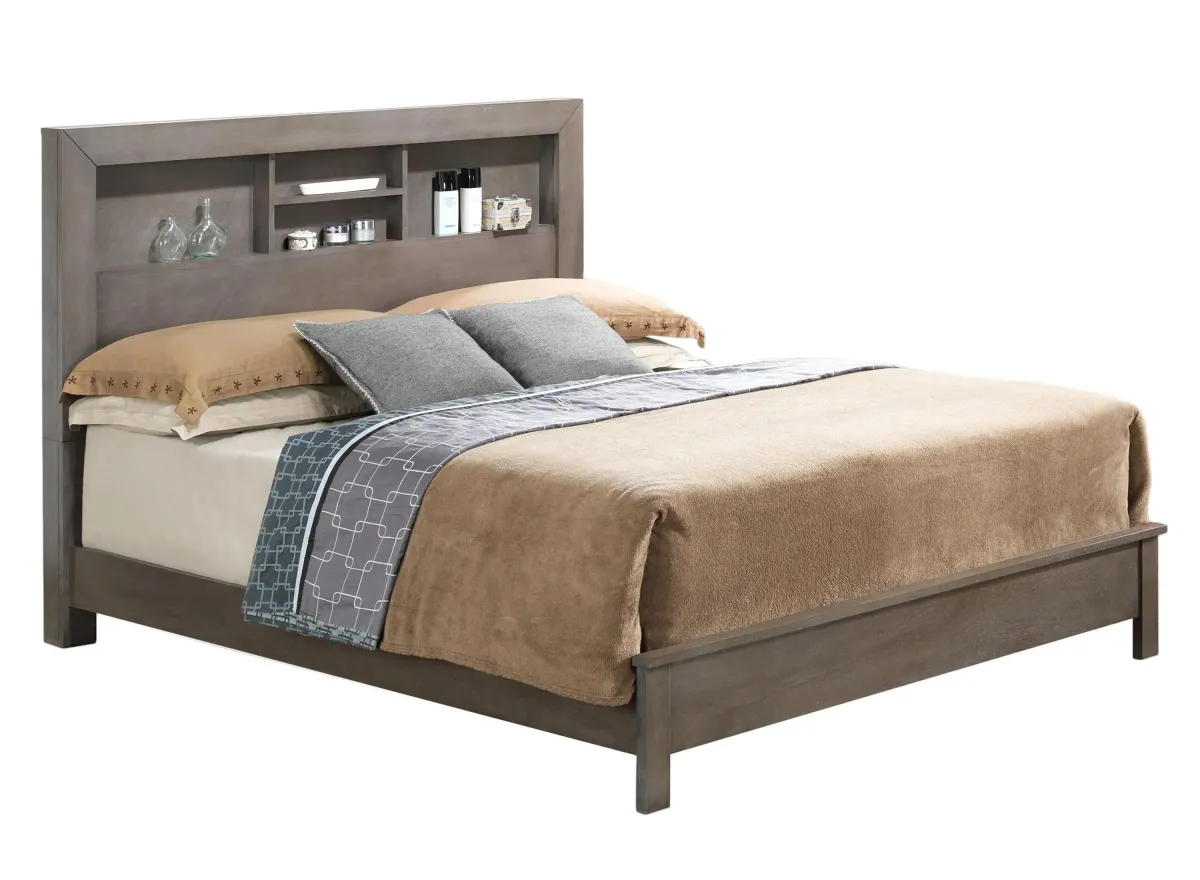 Burlington Bookcase Bed in Gray by Glory Furniture