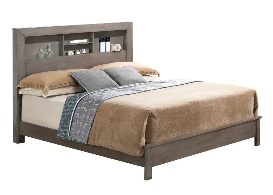 Burlington Bookcase Bed in Gray by Glory Furniture