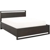 Aversa 1-side Storage Bed in Brown by Bellanest