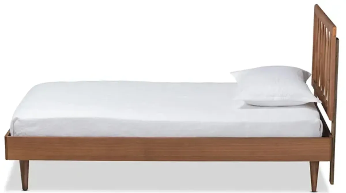 Sora Mid-Century Twin Size Platform Bed