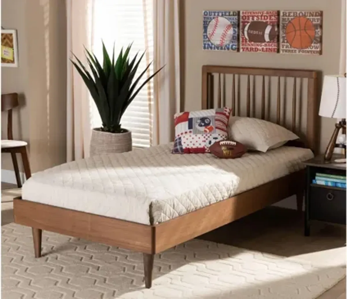 Sora Mid-Century Twin Size Platform Bed