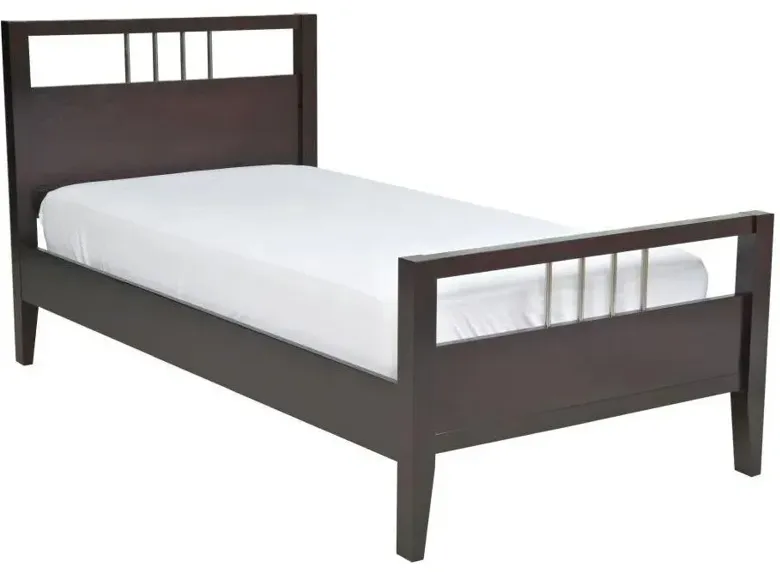 Nevis Twin Platform Bed in Brown by Bellanest