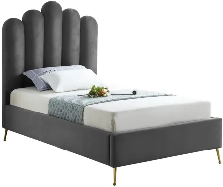 Lily Bed in Gray by Meridian Furniture