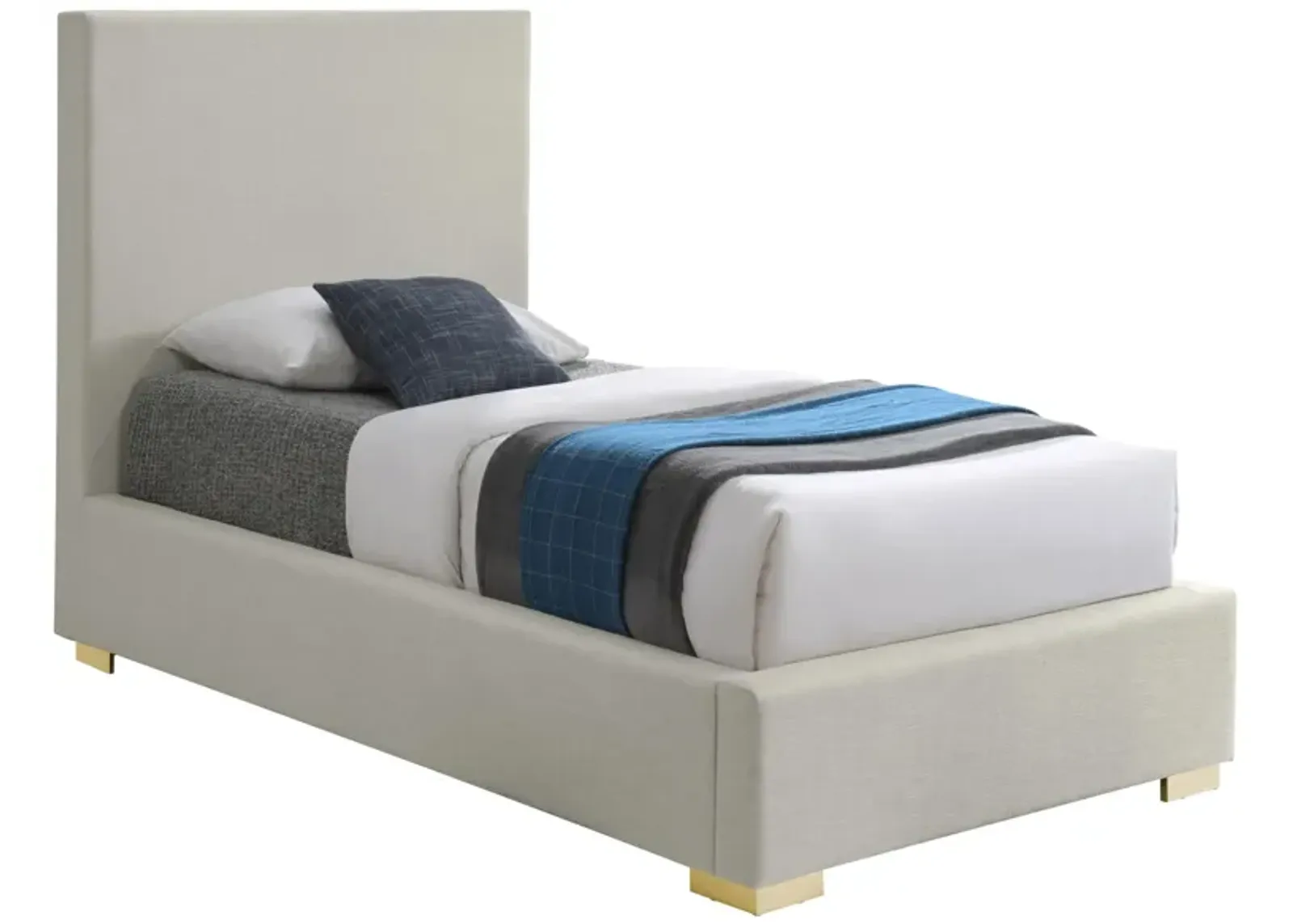 Crosby Bed in Beige by Meridian Furniture