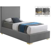 Crosby Bed in Gray by Meridian Furniture
