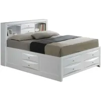 Marilla Captain's Bed in White by Glory Furniture