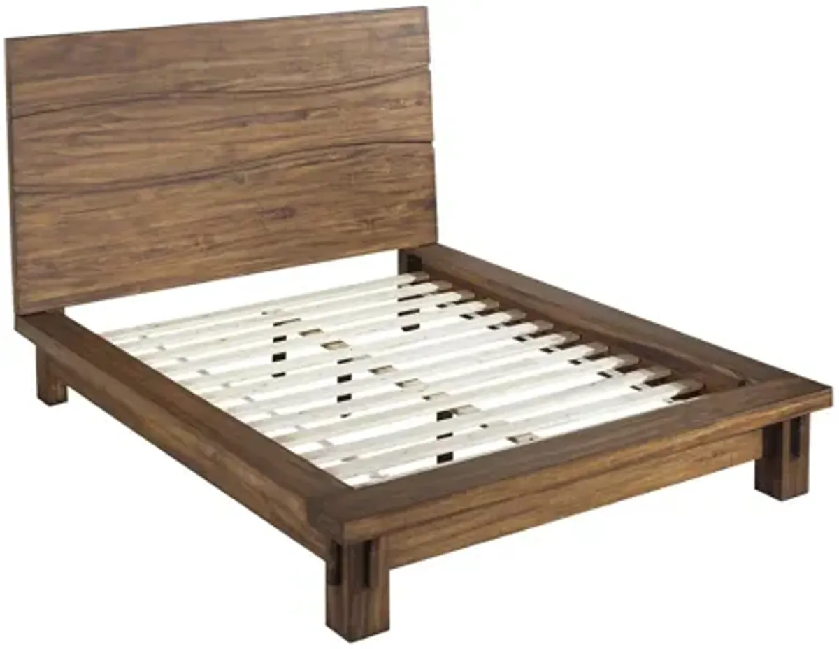 Ocean King-size Solid Wood Platform Bed