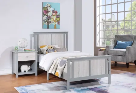 Connelly Twin Bed in Gray/Rockport Gray by Heritage Baby