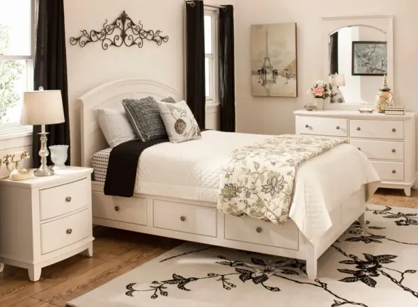 Kylie Youth 4-pc. Platform Bedroom Set w/ 1-Side Storage Bed