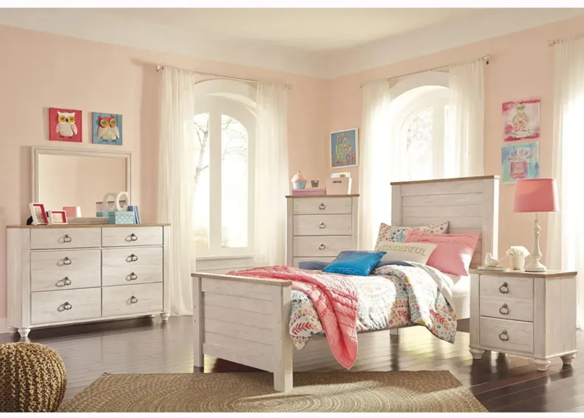 Collingwood 4-pc. Bedroom Set in Whitewash by Ashley Furniture