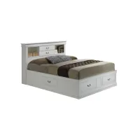 Rossie Captains Storage Bed in White by Glory Furniture