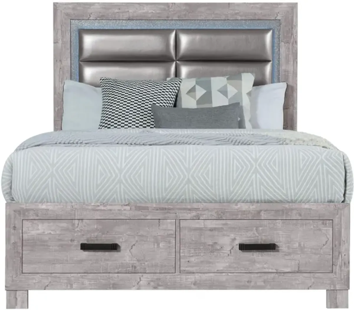 Nolan Bed in Gray by Global Furniture Furniture USA