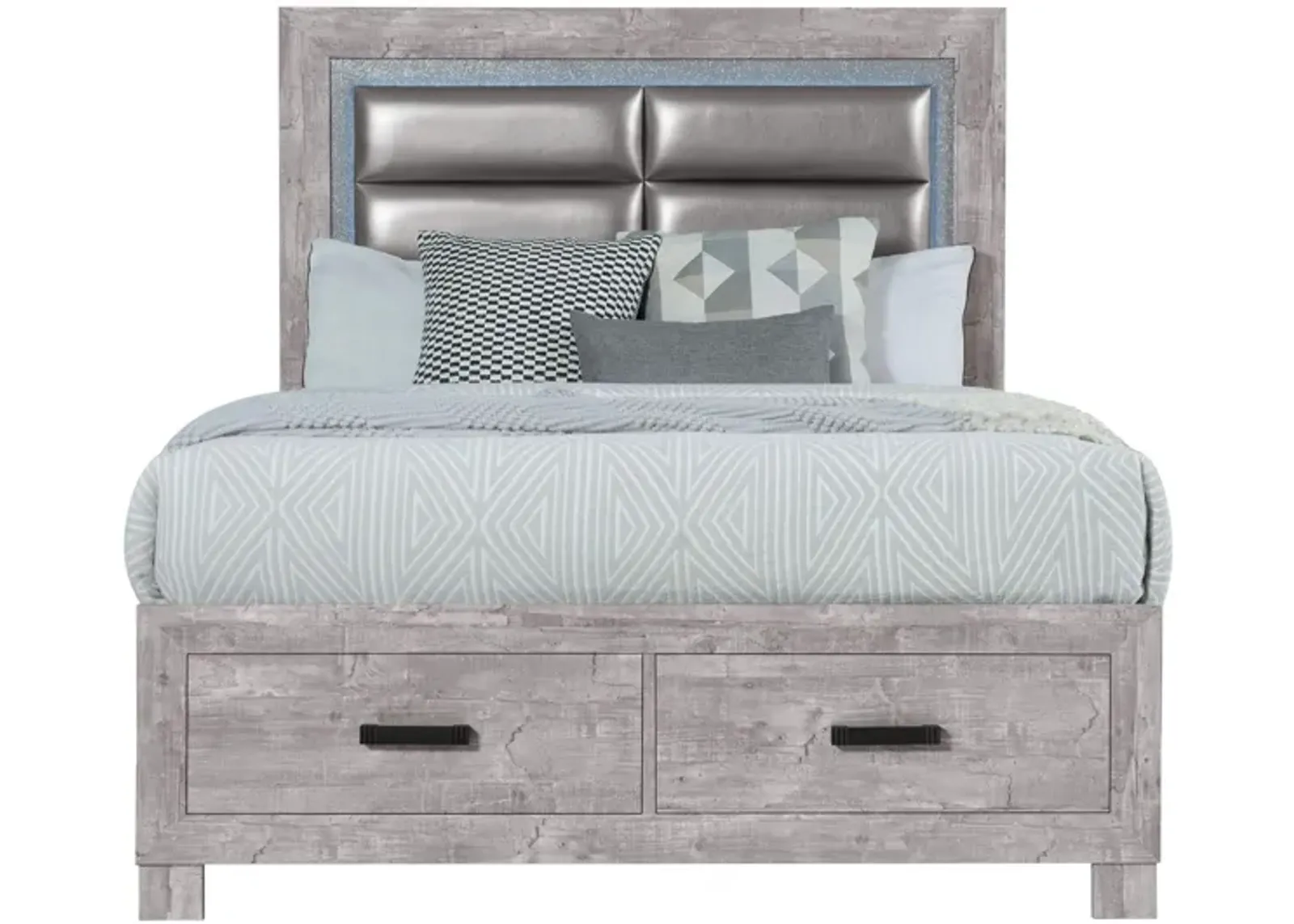 Nolan Bed in Gray by Global Furniture Furniture USA