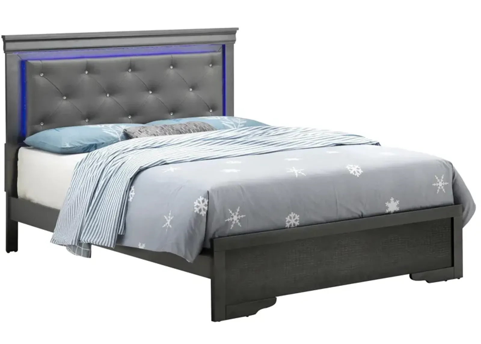 Lorana Full Bed in Metalic Black by Glory Furniture