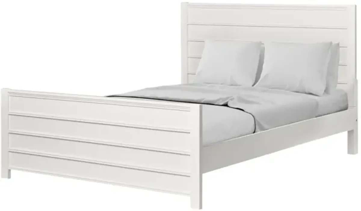 Caroline Platform Bed in White by CAMDEN ISLE