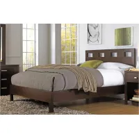 Riva Platform Bed in Chocolate Brown by Bellanest
