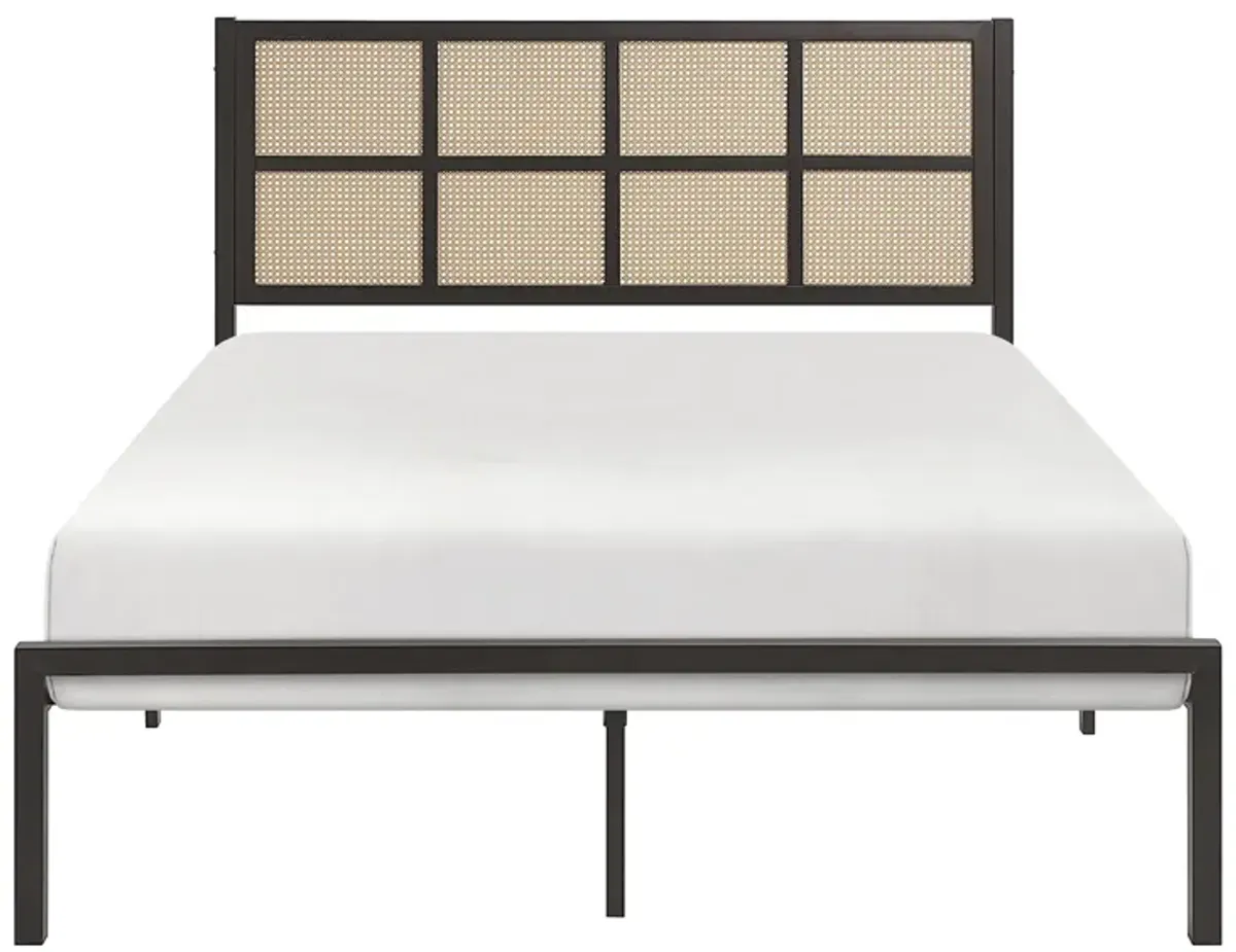 Brewster Full Platform Bed in Dark Bronze by Homelegance