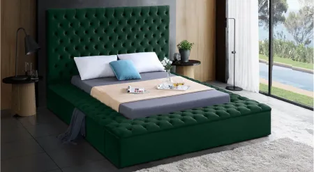 Bliss Bed in Green by Meridian Furniture