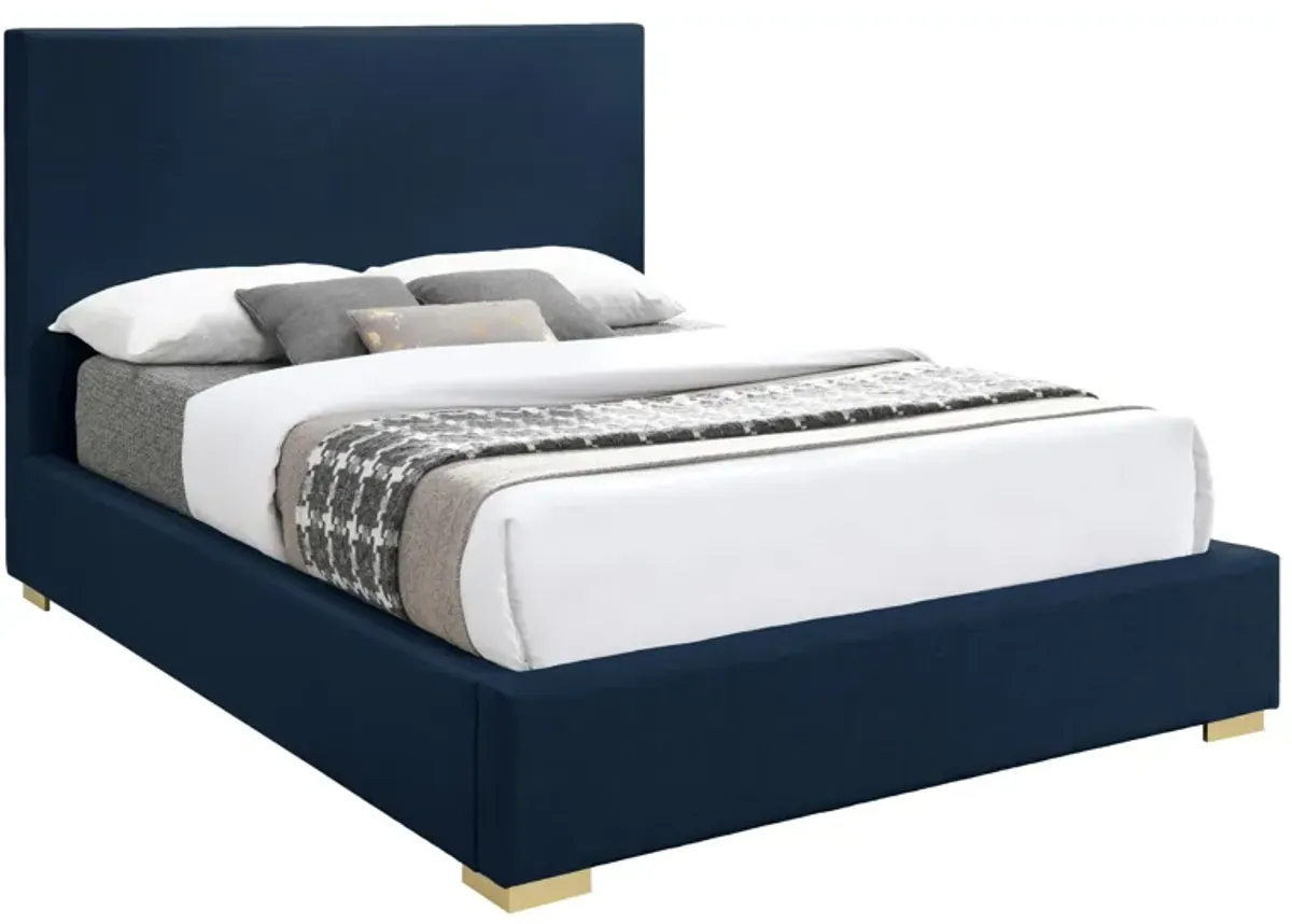 Crosby Bed in Navy by Meridian Furniture