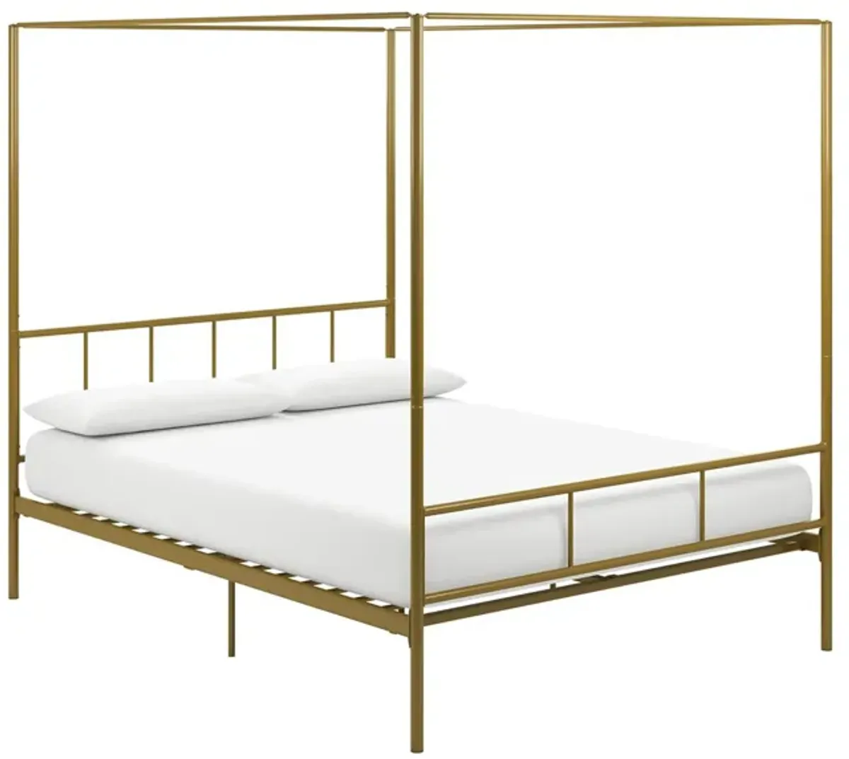 Marion Canopy Bed Full in Gold by DOREL HOME FURNISHINGS