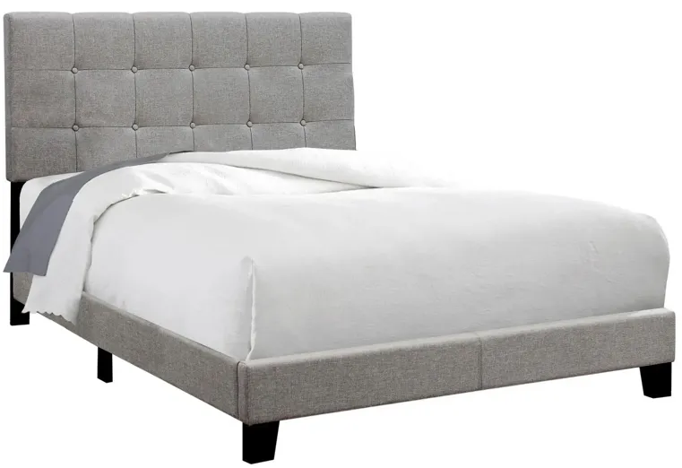 Monarch Specialties Full Bed in Grey by Monarch Specialties