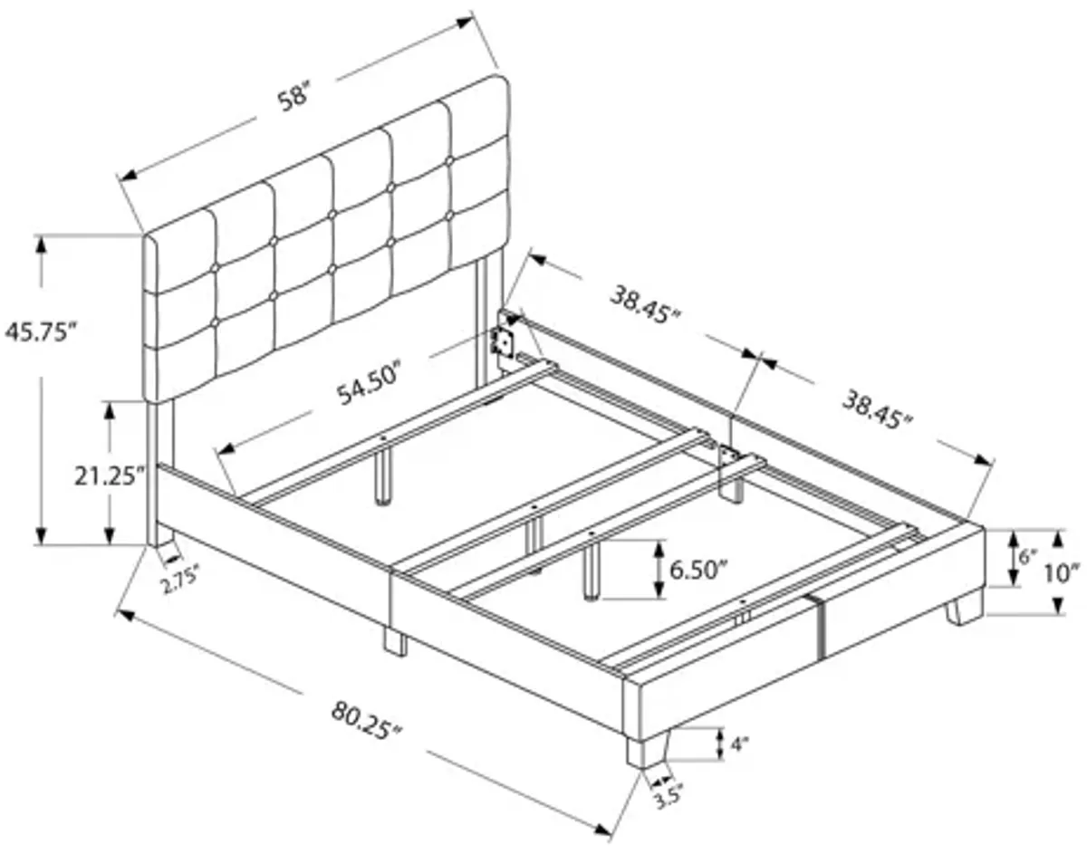 Monarch Specialties Full Bed