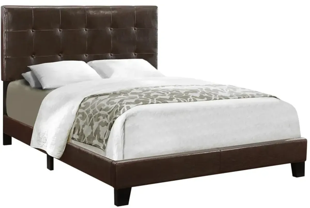 Monarch Specialties Full Bed in Brown by Monarch Specialties