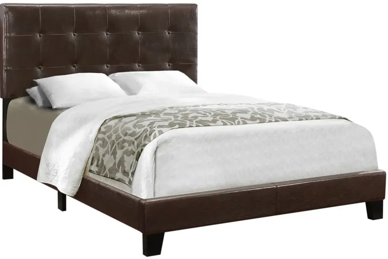 Monarch Specialties Full Bed in Brown by Monarch Specialties