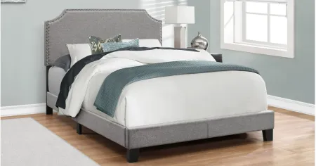 Monarch Specialties Full Bed in Grey by Monarch Specialties