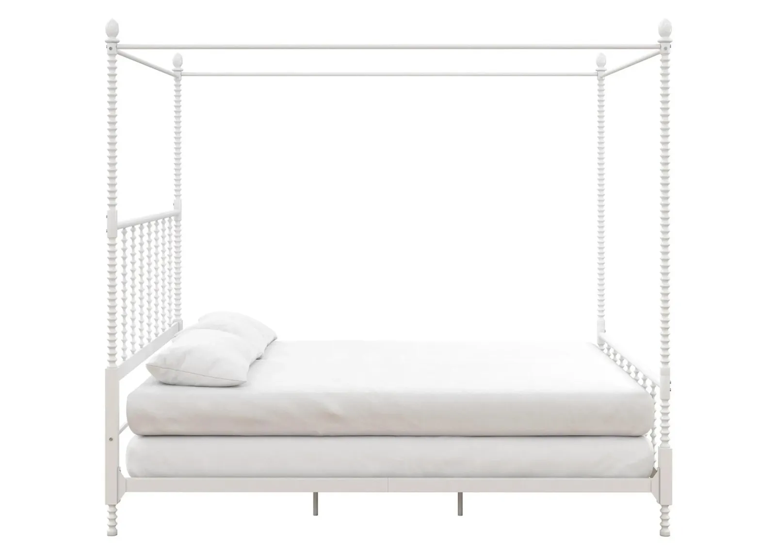 Krissy Canopy Bed Full in White by DOREL HOME FURNISHINGS