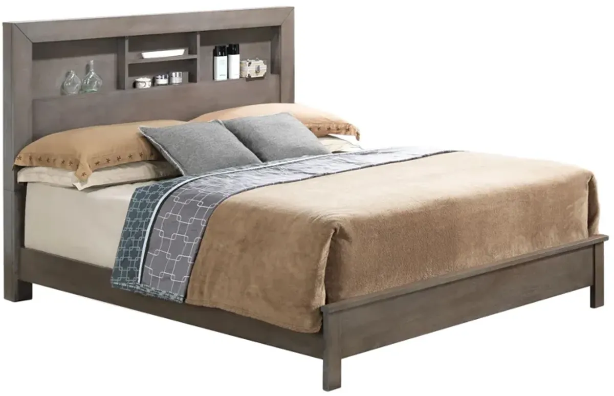 Burlington Bookcase Bed in Gray by Glory Furniture