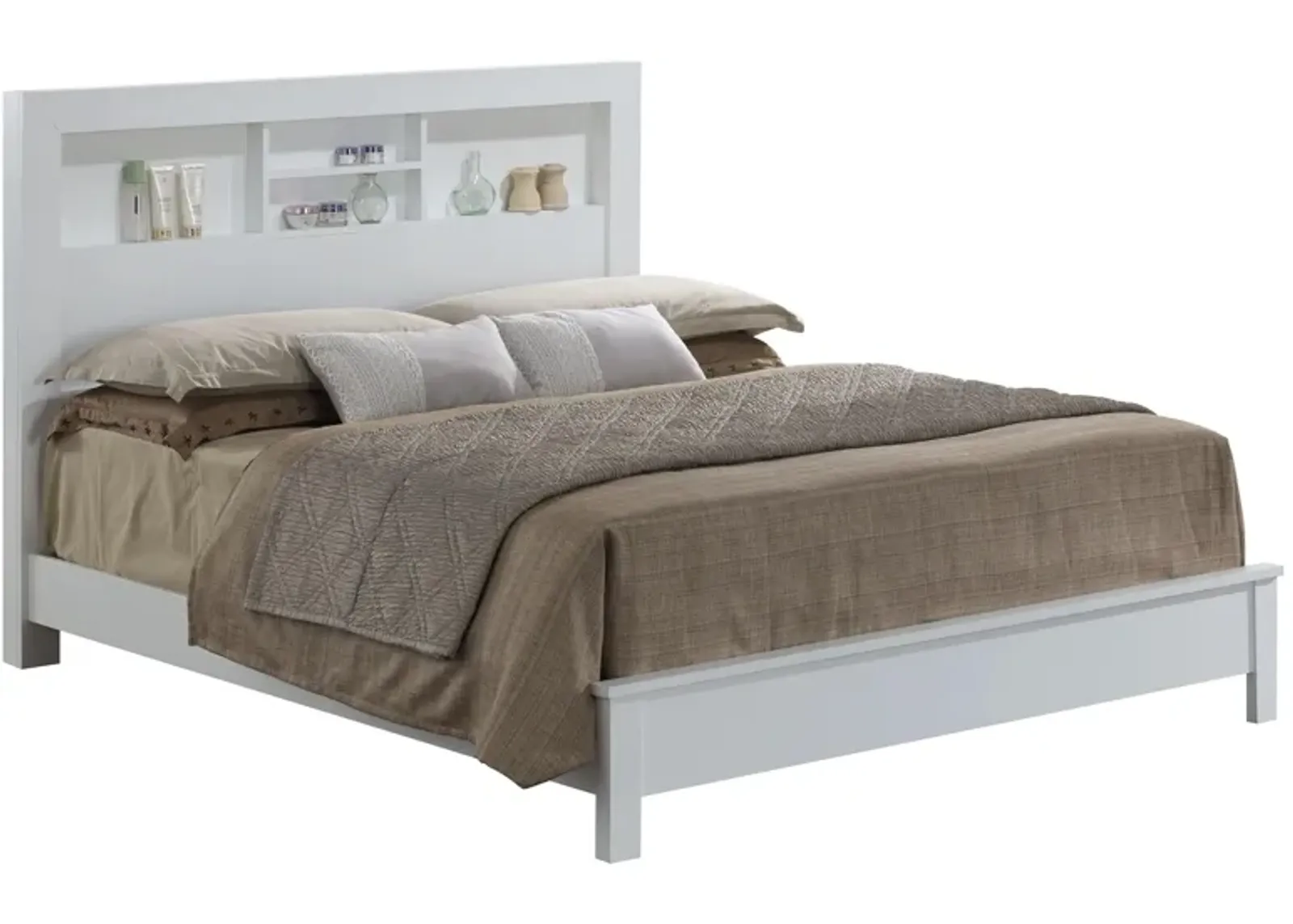 Burlington Bookcase Bed in White by Glory Furniture