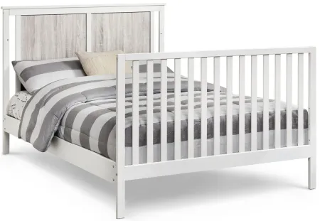 Connelly Full Bed in White/Rockport Gray by Heritage Baby