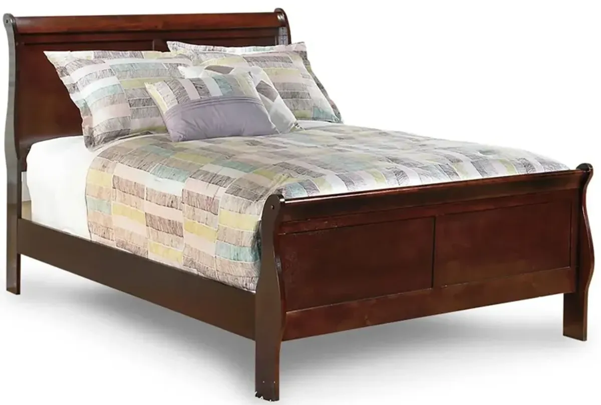 Alisdair Full Sleigh Bed in Dark Brown by Ashley Furniture