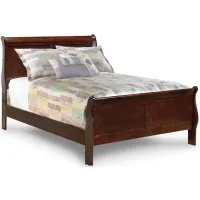 Alisdair Full Sleigh Bed in Dark Brown by Ashley Furniture