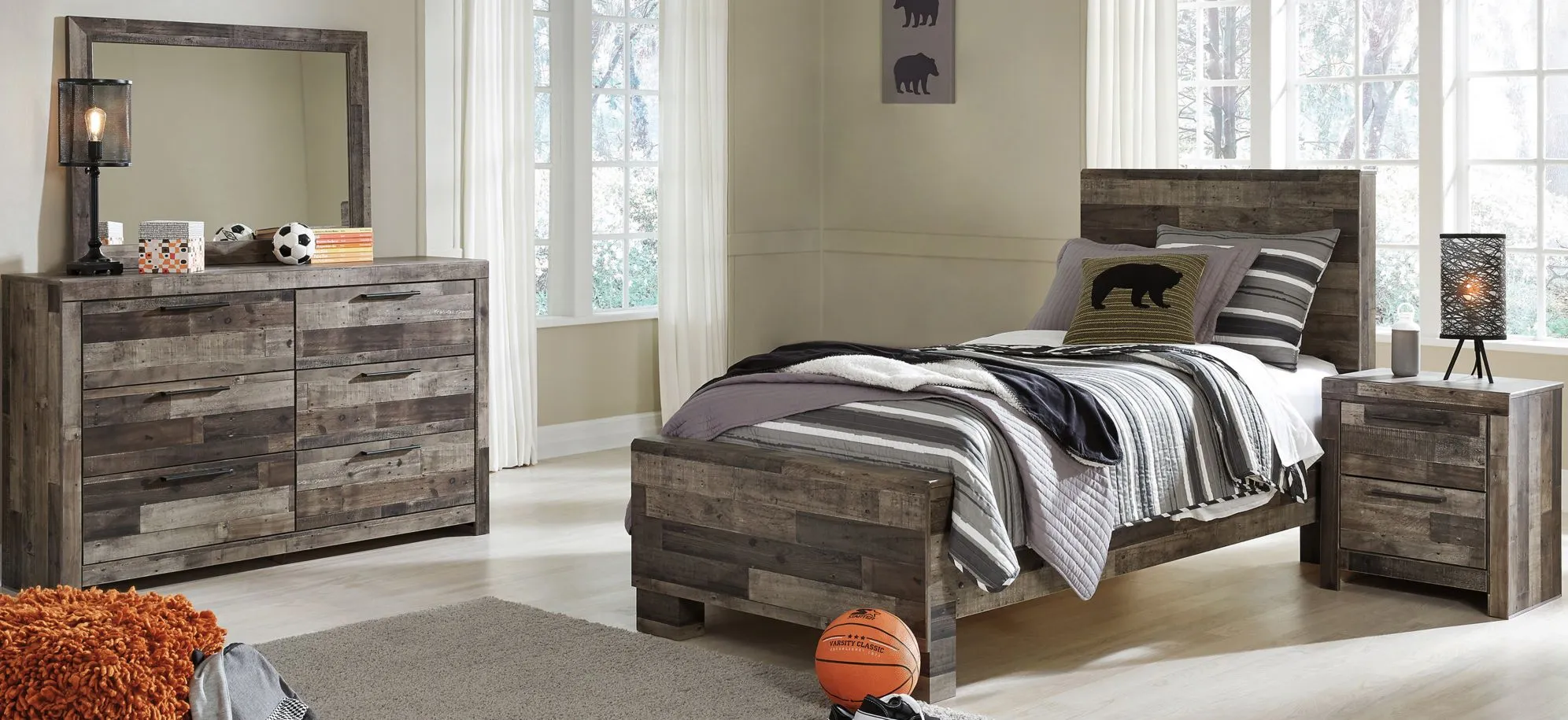 Ainsworth 4-pc. Bedroom Set in Brown by Ashley Furniture