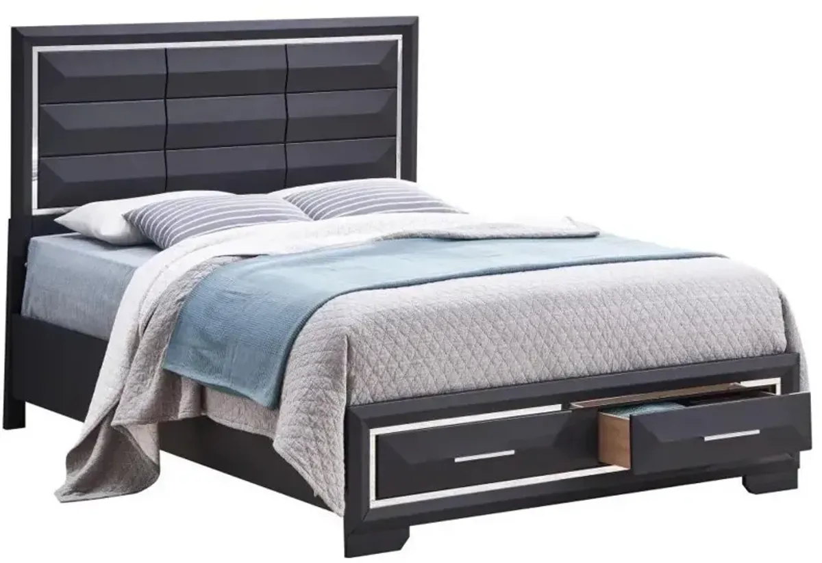 Liverpool Queen Bed in Black by Glory Furniture