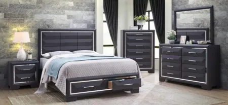 Liverpool Queen Bed in Black by Glory Furniture