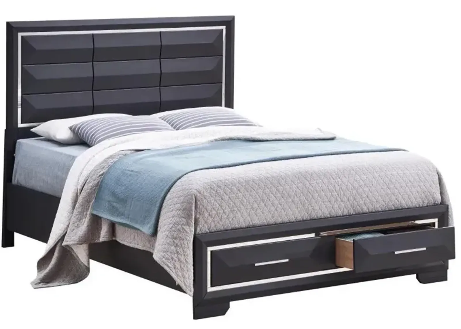 Liverpool Queen Bed in Black by Glory Furniture