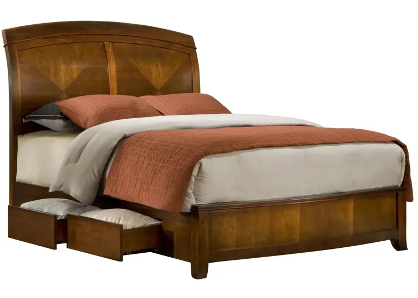 Sullivan Storage Bed in Cinnamon by Bellanest